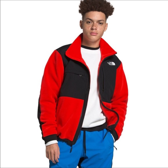 NORTH FACE Cardinal Red Denali Fleece Jacket
